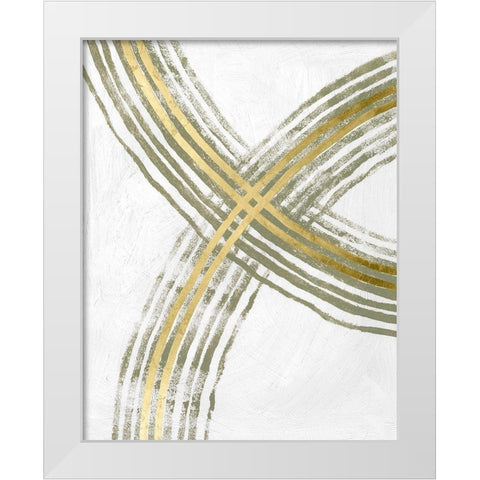 Outgoing III White Modern Wood Framed Art Print by Lam, Vanna