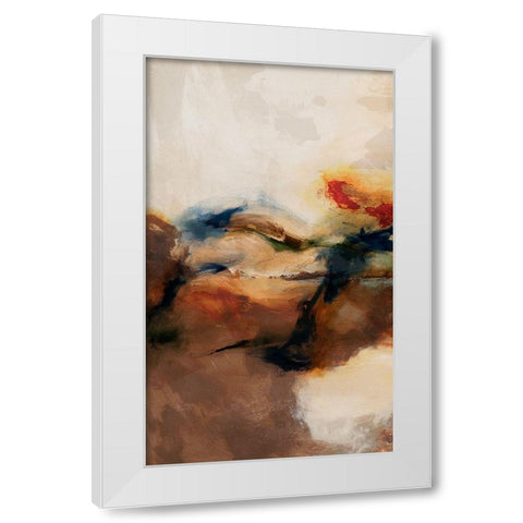 Merge II White Modern Wood Framed Art Print by Jasper, Sisa