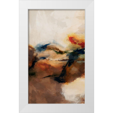 Merge II White Modern Wood Framed Art Print by Jasper, Sisa