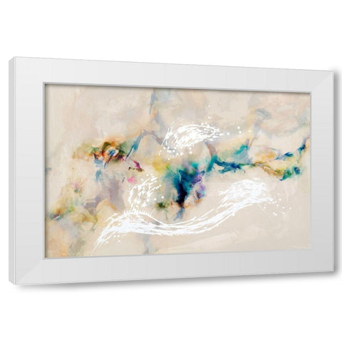 Stardust White Modern Wood Framed Art Print by Jasper, Sisa