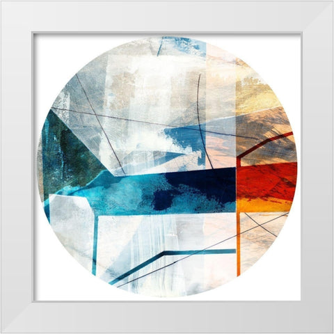 Minimal Circle I White Modern Wood Framed Art Print by Jasper, Sisa