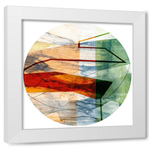 Minimal Circle II White Modern Wood Framed Art Print by Jasper, Sisa