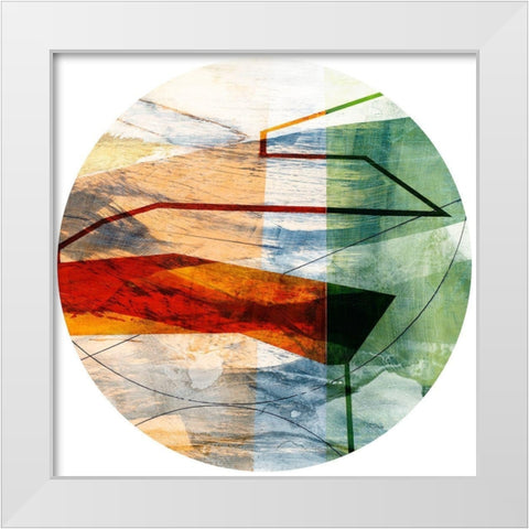 Minimal Circle II White Modern Wood Framed Art Print by Jasper, Sisa
