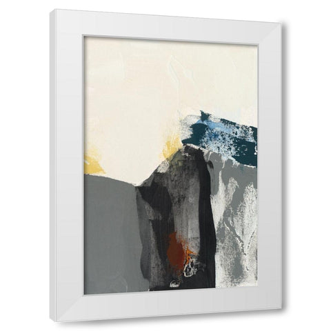 Obscure Abstract I White Modern Wood Framed Art Print by Jasper, Sisa
