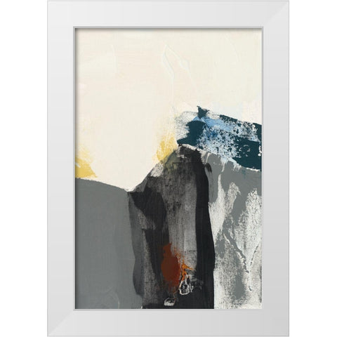 Obscure Abstract I White Modern Wood Framed Art Print by Jasper, Sisa