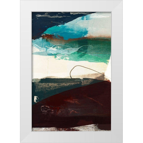 Obscure Abstract V White Modern Wood Framed Art Print by Jasper, Sisa