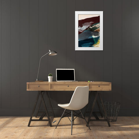 Obscure Abstract VI White Modern Wood Framed Art Print by Jasper, Sisa