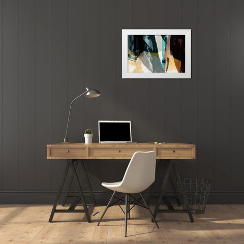 Obscure Abstract VIII White Modern Wood Framed Art Print by Jasper, Sisa