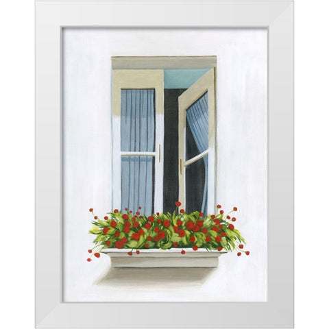 Through the Drapes I White Modern Wood Framed Art Print by Popp, Grace