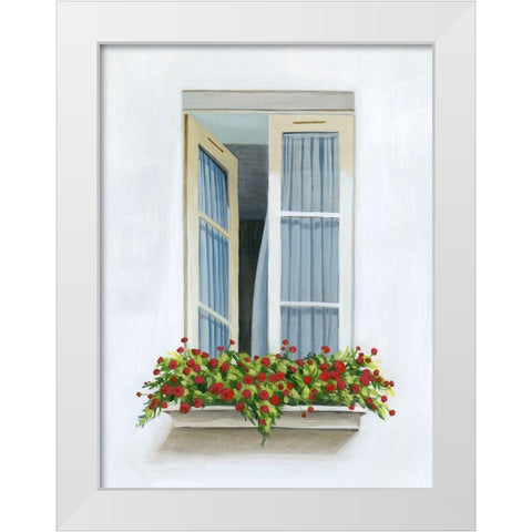 Through the Drapes II White Modern Wood Framed Art Print by Popp, Grace