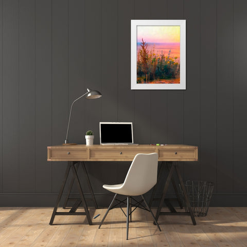 Light of Day II White Modern Wood Framed Art Print by Saunders, Alonzo