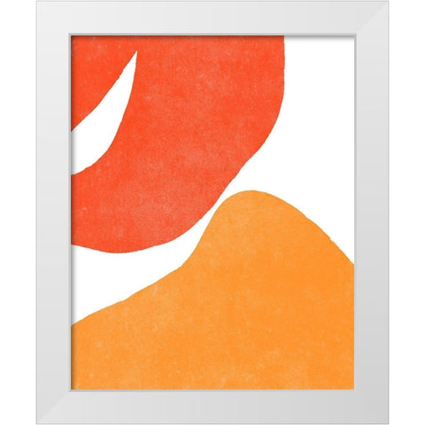 Color Cuts III White Modern Wood Framed Art Print by Vess, June Erica