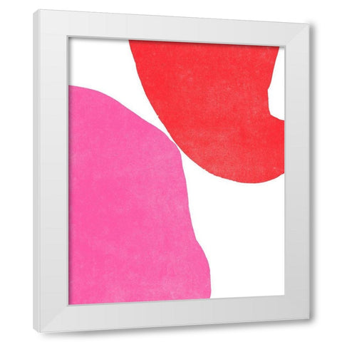 Color Cuts VI White Modern Wood Framed Art Print by Vess, June Erica