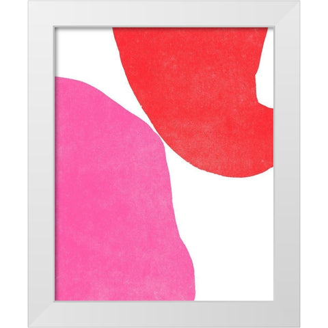 Color Cuts VI White Modern Wood Framed Art Print by Vess, June Erica