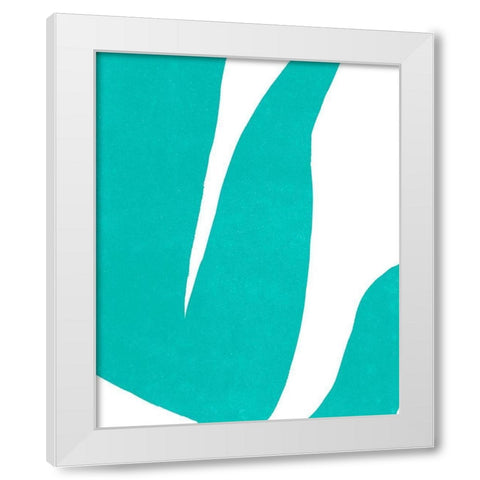 Color Cuts VII White Modern Wood Framed Art Print by Vess, June Erica