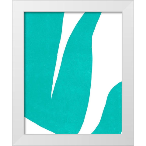 Color Cuts VII White Modern Wood Framed Art Print by Vess, June Erica