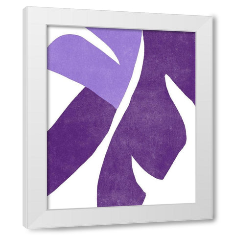 Color Cuts VIII White Modern Wood Framed Art Print by Vess, June Erica