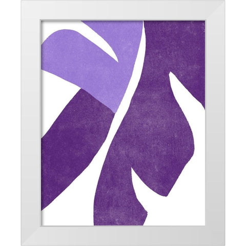 Color Cuts VIII White Modern Wood Framed Art Print by Vess, June Erica