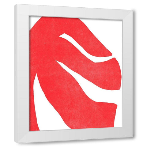 Color Cuts IX White Modern Wood Framed Art Print by Vess, June Erica