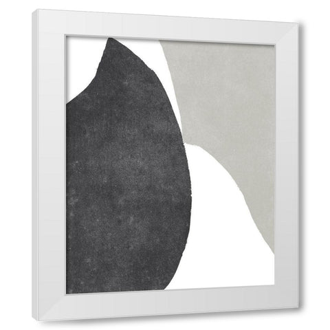 Color Cuts X White Modern Wood Framed Art Print by Vess, June Erica