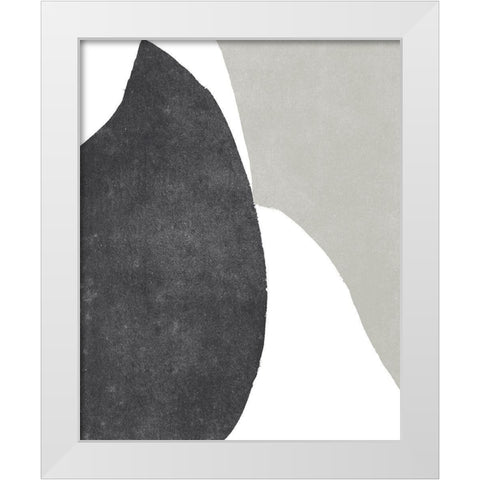 Color Cuts X White Modern Wood Framed Art Print by Vess, June Erica