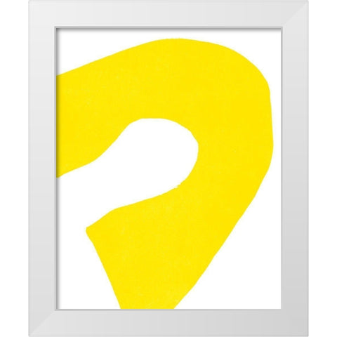 Color Cuts XI White Modern Wood Framed Art Print by Vess, June Erica