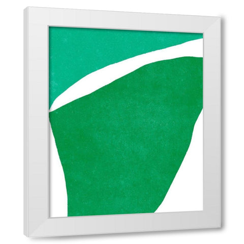 Color Cuts XII White Modern Wood Framed Art Print by Vess, June Erica