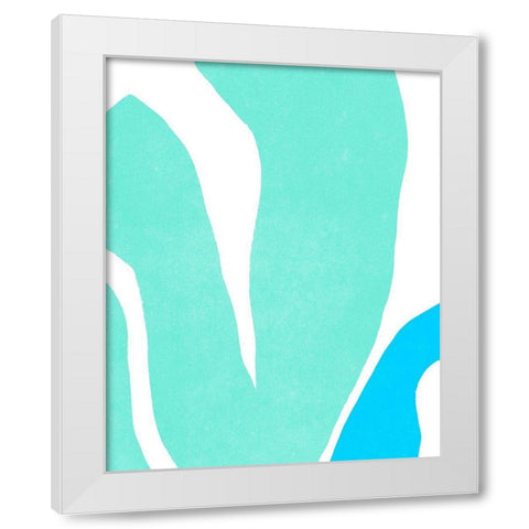 Color Cuts XIV White Modern Wood Framed Art Print by Vess, June Erica