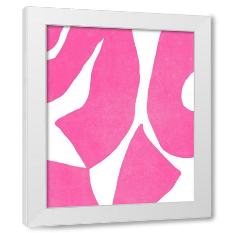 Color Cuts XV White Modern Wood Framed Art Print by Vess, June Erica
