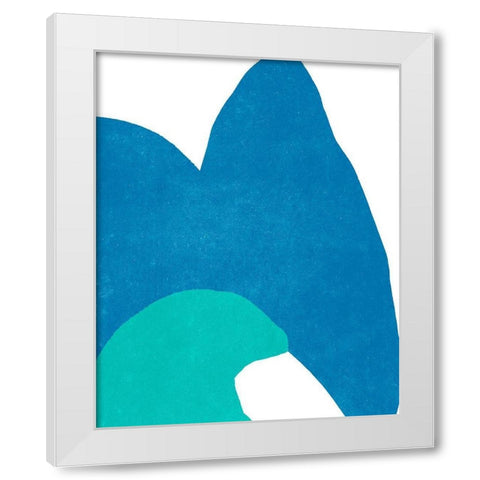 Color Cuts XVI White Modern Wood Framed Art Print by Vess, June Erica