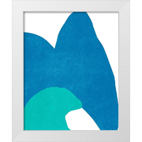 Color Cuts XVI White Modern Wood Framed Art Print by Vess, June Erica