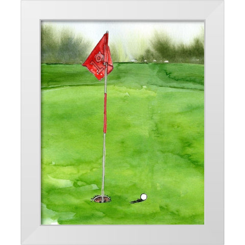 Tee Off Time I White Modern Wood Framed Art Print by Parker, Jennifer Paxton