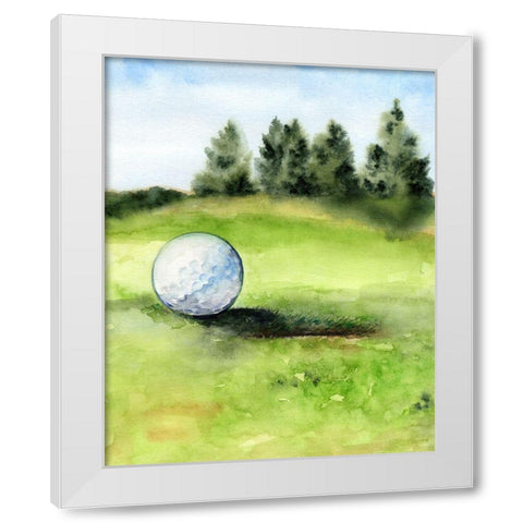 Tee Off Time II White Modern Wood Framed Art Print by Parker, Jennifer Paxton