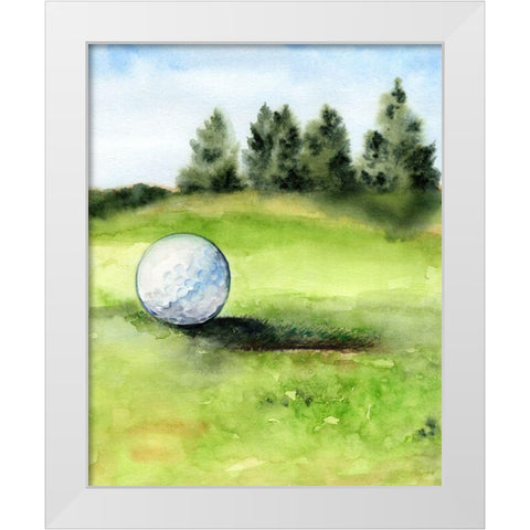 Tee Off Time II White Modern Wood Framed Art Print by Parker, Jennifer Paxton