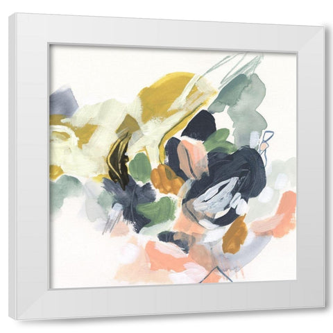 Color Notation I White Modern Wood Framed Art Print by Vess, June Erica