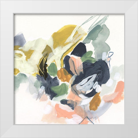 Color Notation I White Modern Wood Framed Art Print by Vess, June Erica