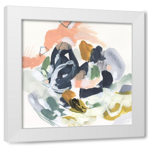 Color Notation II White Modern Wood Framed Art Print by Vess, June Erica