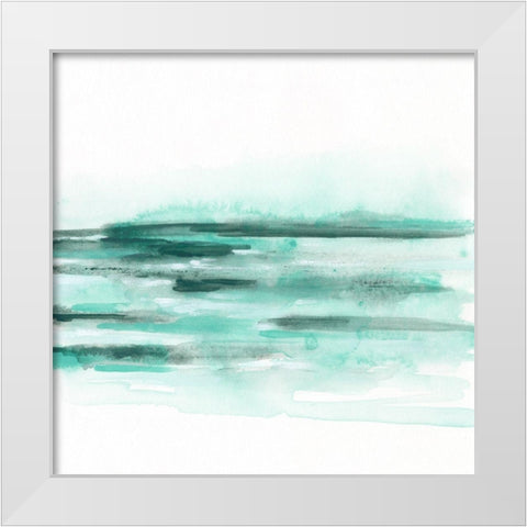 Ocean Mystique I White Modern Wood Framed Art Print by Vess, June Erica