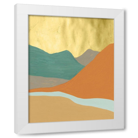 Oxidized Mesa III White Modern Wood Framed Art Print by Lam, Vanna