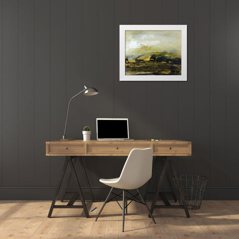 Exploring III White Modern Wood Framed Art Print by Gordon, Sharon