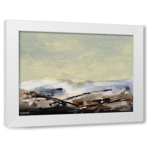 Shanthih I White Modern Wood Framed Art Print by Gordon, Sharon
