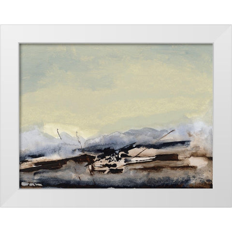 Shanthih II White Modern Wood Framed Art Print by Gordon, Sharon