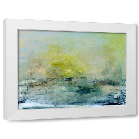 Lightful White Modern Wood Framed Art Print by Gordon, Sharon