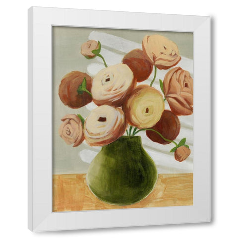 Afternoon Posy I White Modern Wood Framed Art Print by Popp, Grace