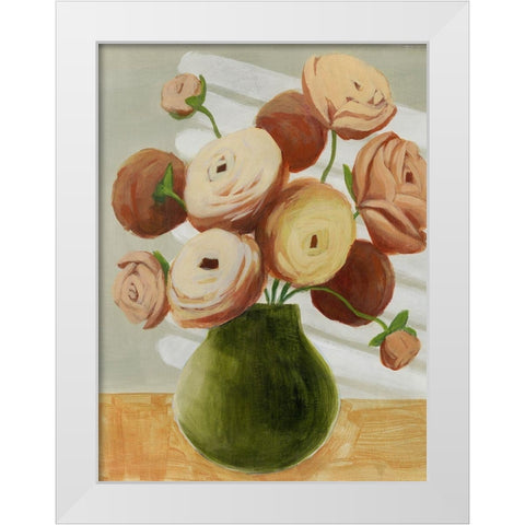 Afternoon Posy I White Modern Wood Framed Art Print by Popp, Grace