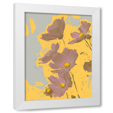 Pop Art Floral I White Modern Wood Framed Art Print by Green, Jacob