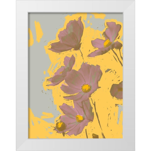 Pop Art Floral I White Modern Wood Framed Art Print by Green, Jacob