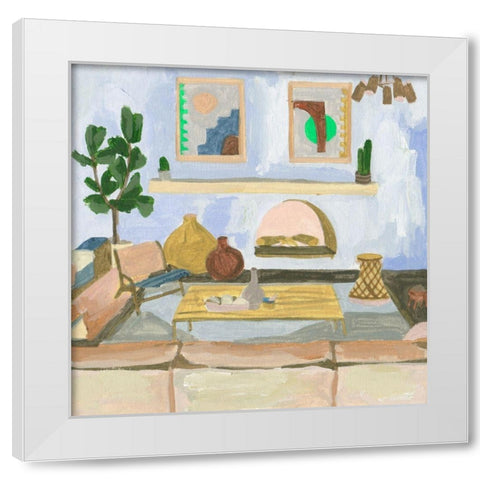 Sunshine Inside I White Modern Wood Framed Art Print by Wang, Melissa