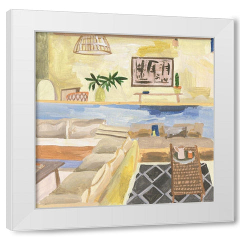 Sunshine Inside II White Modern Wood Framed Art Print by Wang, Melissa