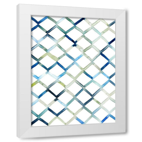 Sea Lattice II White Modern Wood Framed Art Print by Popp, Grace